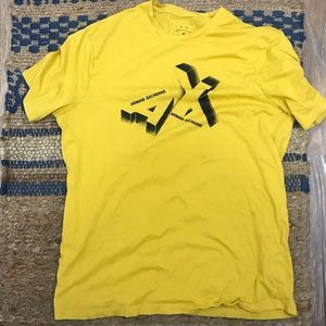 Armani Exchange Yellow T Shirt